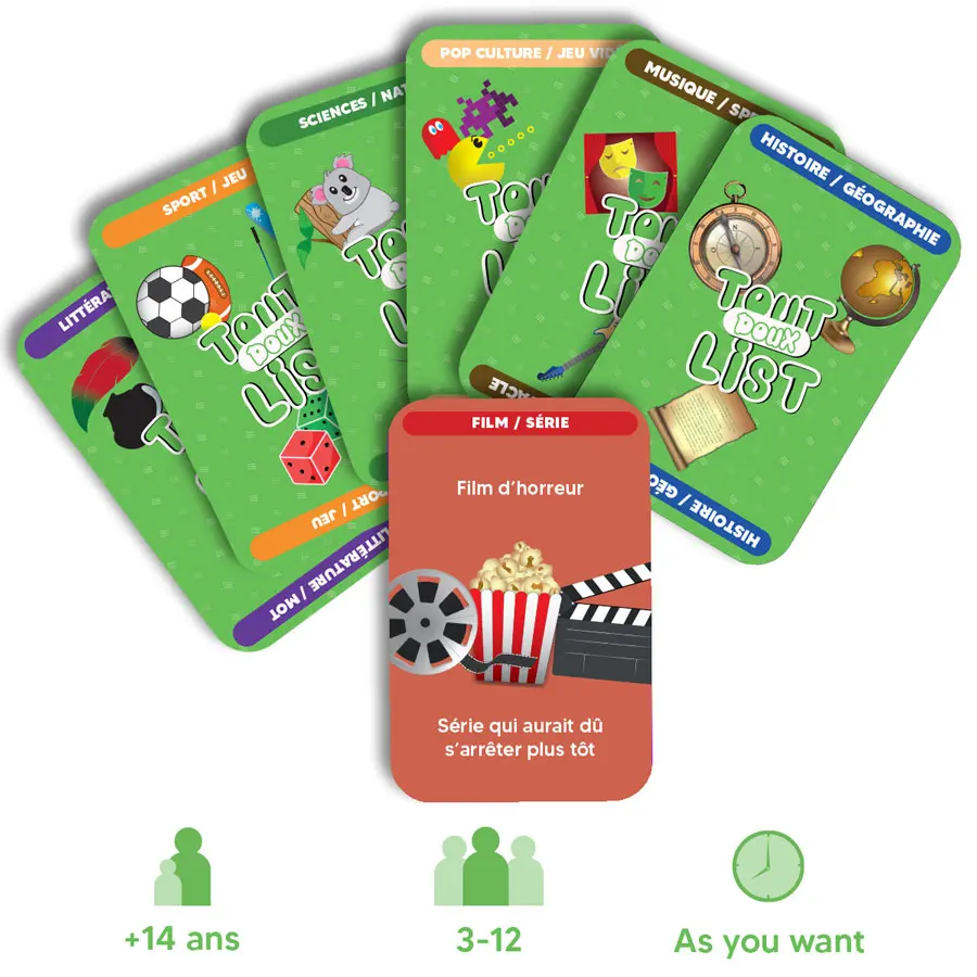 tout_doux_list_jeu_ambiance_culture_generale_eventail_carte_infos_age_joueurs_temps Éventail de cartes et infos sur le jeu : dès 14 ans, 3 à 12 joueurs, temps de partie selon vos envies